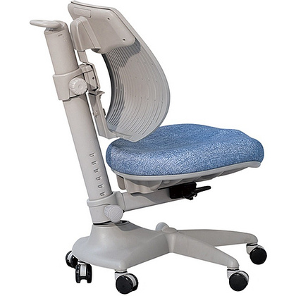Кресло детское Comf-Pro UR-C3 SPEED ULTRA Chair, пластик, ткань, голубой джинс, пластик, корпус серый, с чехлом салатовым, серый - 4
