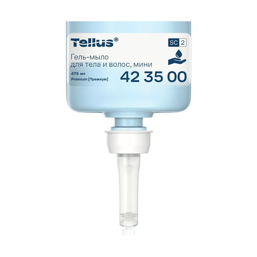 Мыло-гель Tellus Премиум для тела и волос, 475 мл, SC2 мини - 6