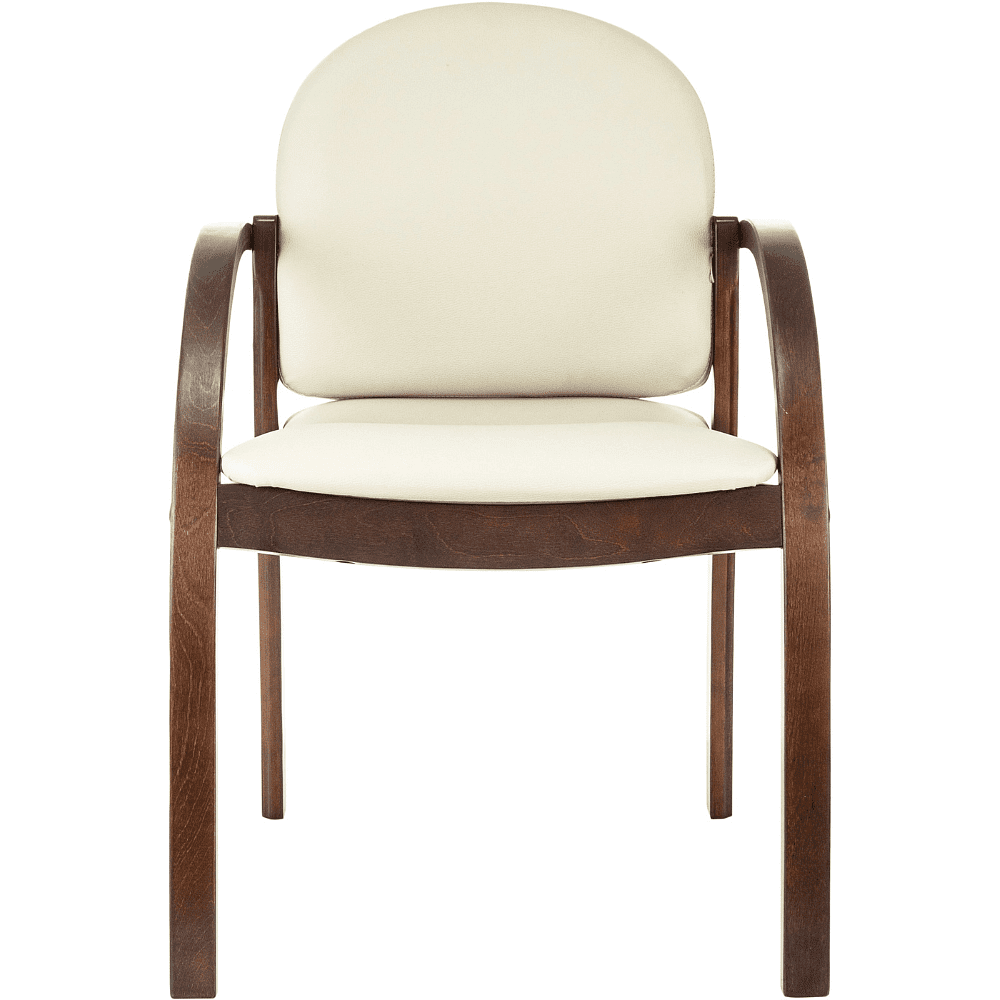 Стул Бюрократ "ДЖУНО", экокожа, светло-бежевый, дерево - 2