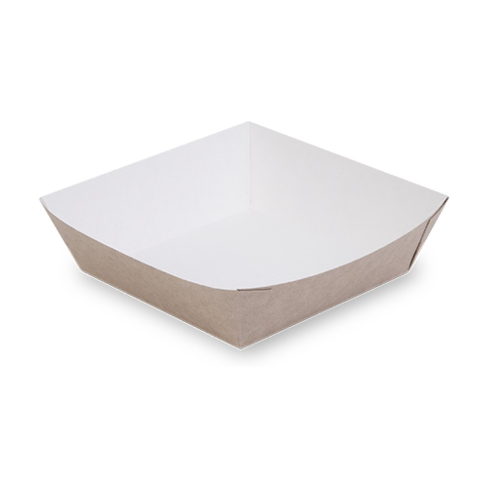 Контейнер бумажный универсальный, 110/140х110/140х42 мм, 480 шт/упак, крафт