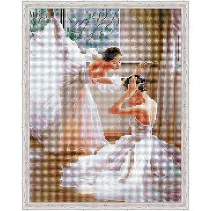 Алмазная мозаика-вышивка "Урок балета"