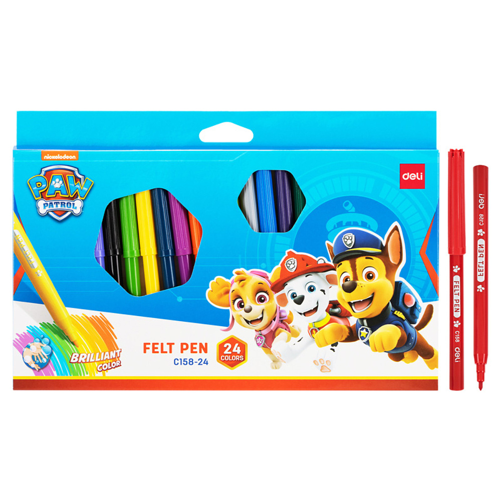 Фломастеры Deli "Paw Patrol", 24 штуки - 2