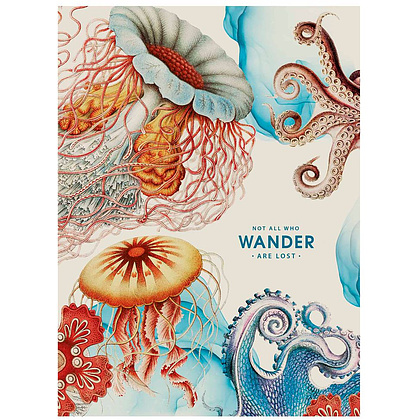 Тетрадь "Wander", А4, 80 листов, клетка, ассорти