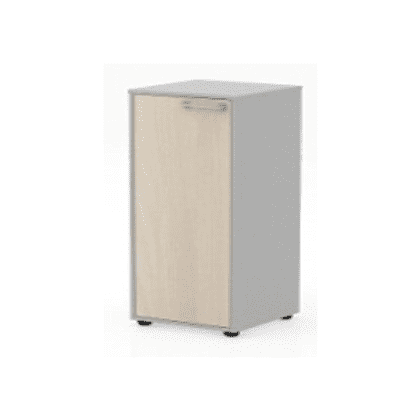 Коллекция Титан Шкаф средний узкий ТН431/2+ТНД31Л/П+ТНТ40/2, 400х400х1103, с глухой средней дверью и топом