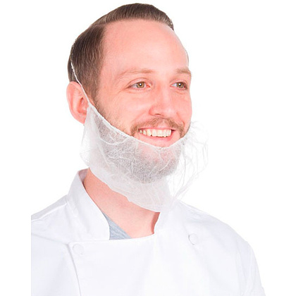 Набородник одноразовый, 12 г/м2, 100 шт/упак, белый