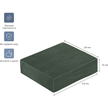 Пластилин скульптурный "Студия" Т, 500 г, оливковый