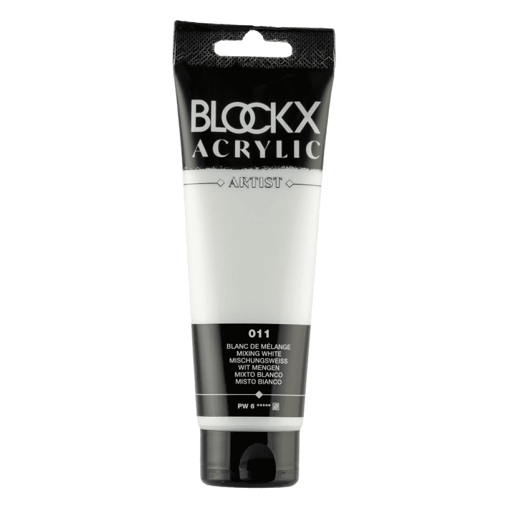 Краски акриловые "Blockx", 011 белила микс, 120 мл