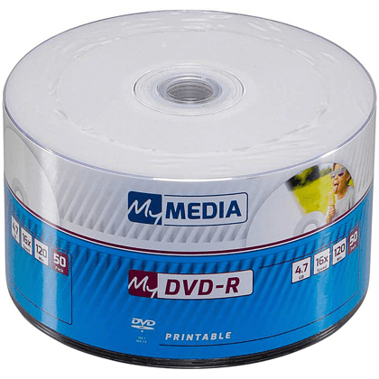 Диск DVD-R MyMedia, 4.7Gb, 16x, Printable, 50 шт