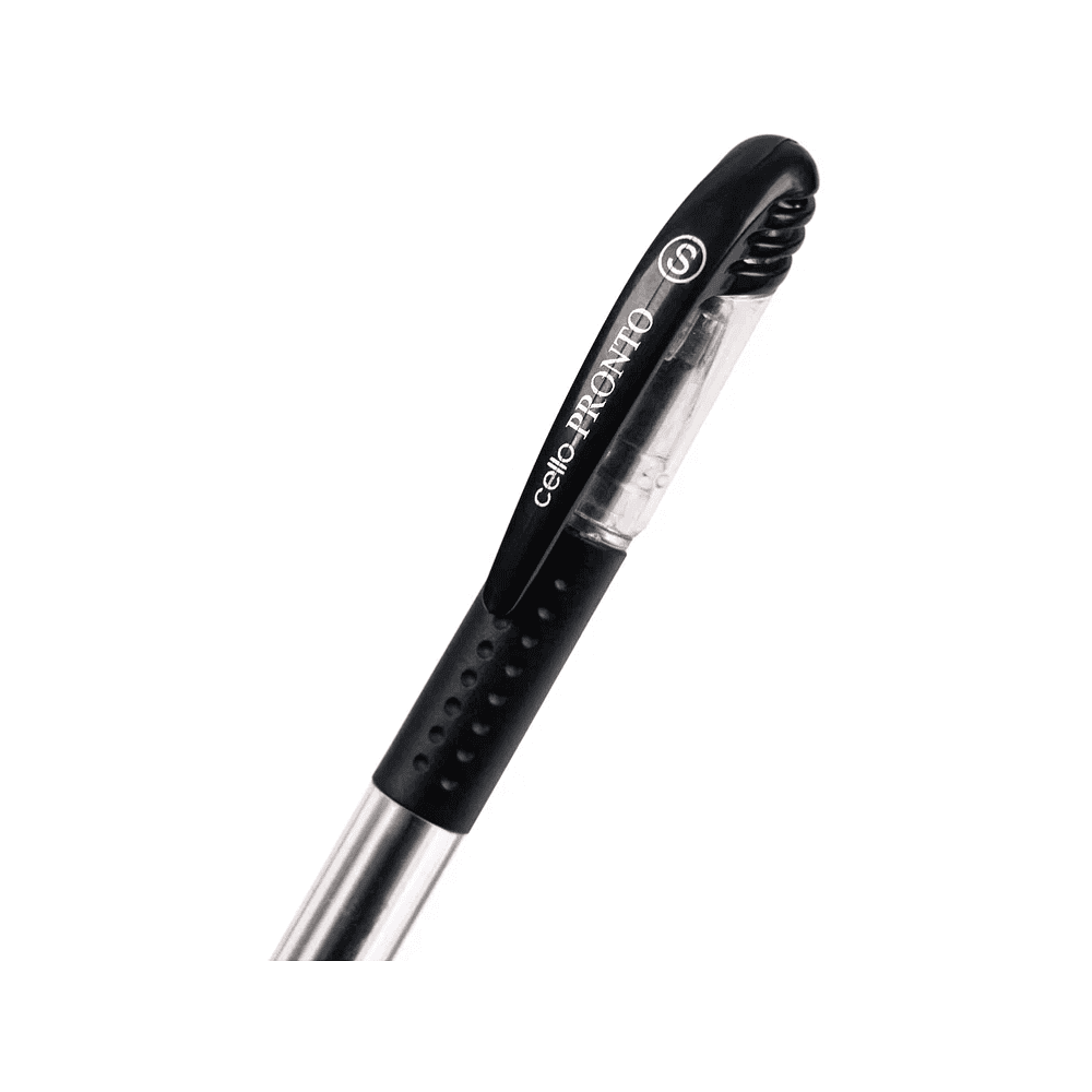Ручка шариковая "Pronto", 0.5 мм, прозрачный, стерж. черный - 6