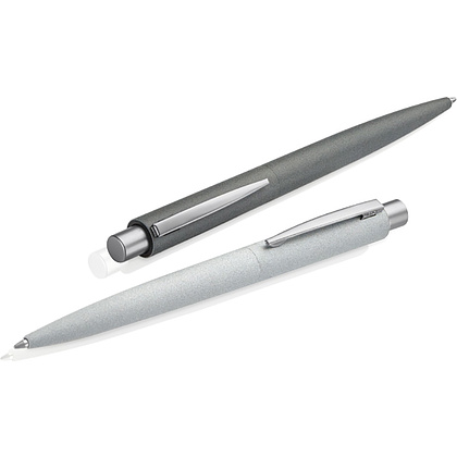 Ручка шариковая автоматическая "Lumos Stone", 1,0 мм, светло-серый, серебристый, стерж. синий - 2
