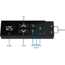 Комплект WellDesk Flagman Bluetooth (регулируемый по высоте каркас арт. 9050840 и столешница арт. 9045844)