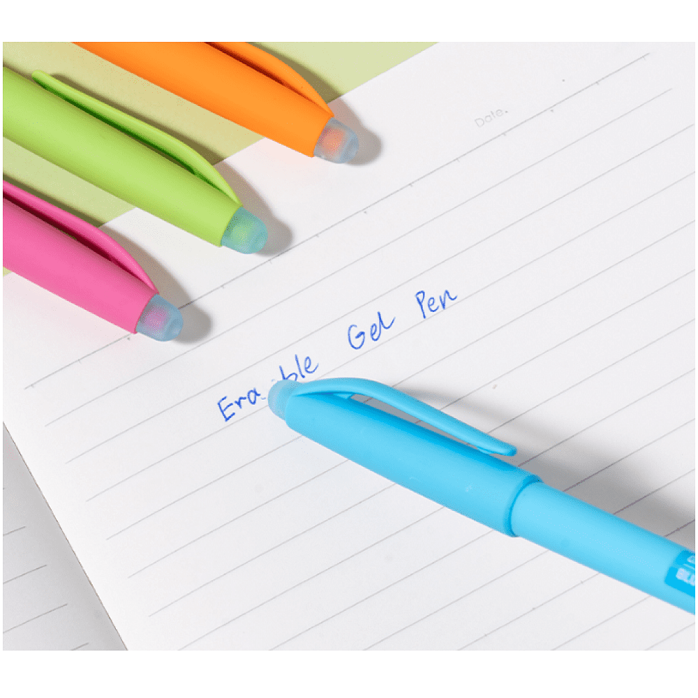 Ручка гелевая "Erasable", 0.5 мм, ассорти, стерж. синий - 3