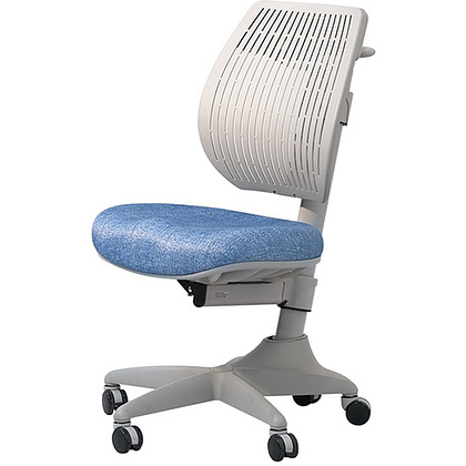 Кресло детское Comf-Pro UR-C3 SPEED ULTRA Chair, пластик, ткань, голубой джинс, пластик, корпус серый, с чехлом салатовым, серый - 3