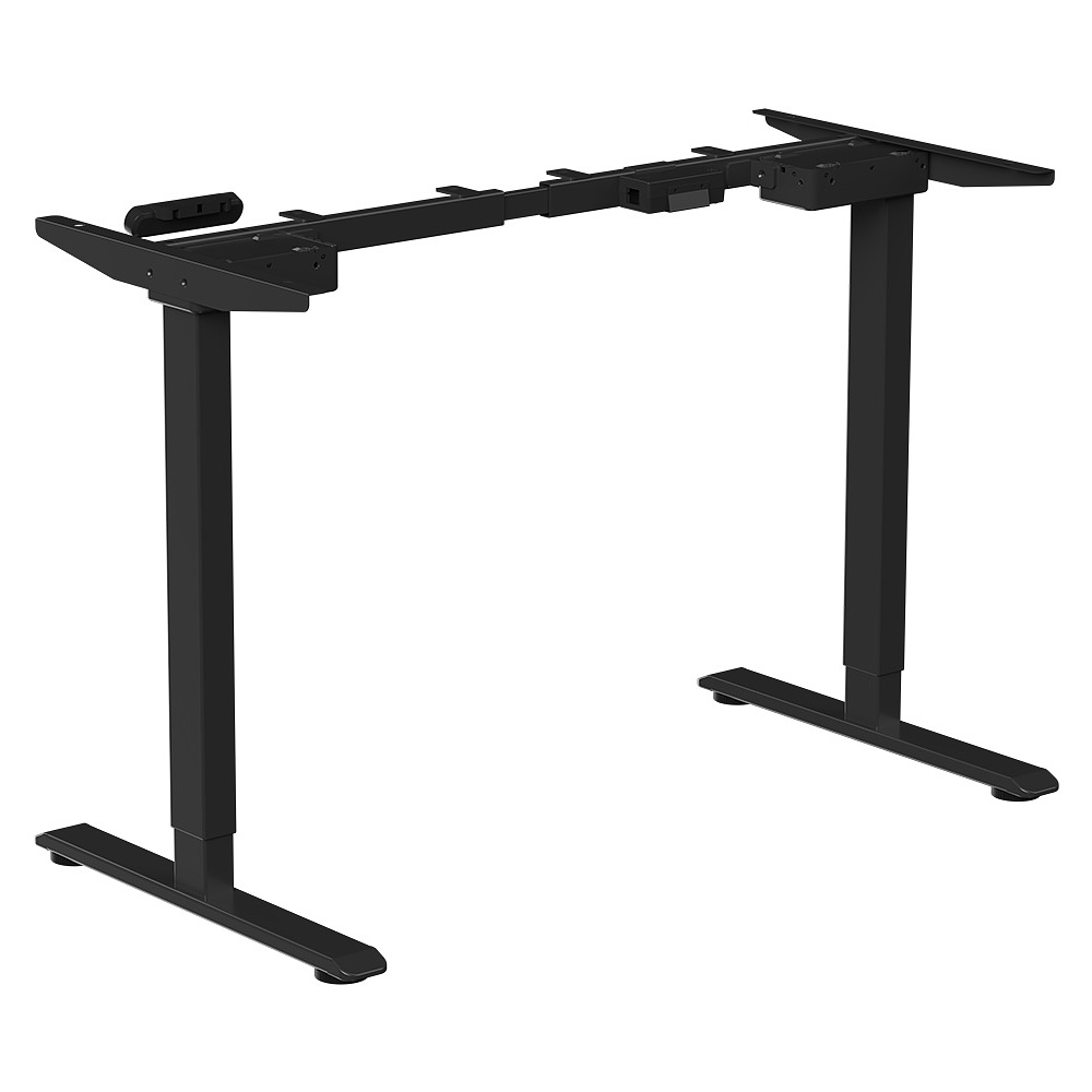 Стол с электроприводом WellDesk Prime 1300x675х18 черный/дуб канзас коричневый (9191461+9072451) - 5