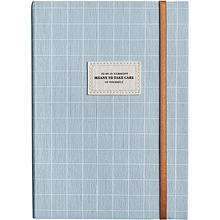 Ежедневник недатированный InFolio "Care", A5, 192 страницы, линованный, голубой 