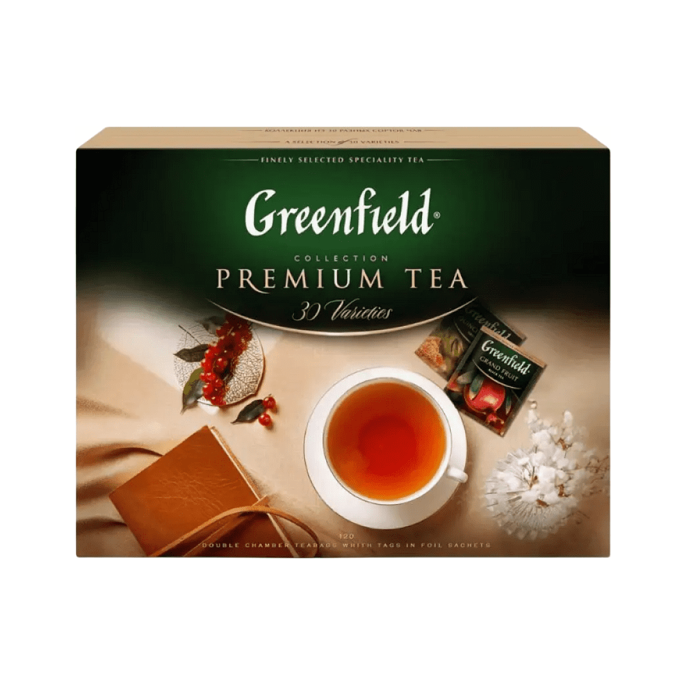 Чай Premium Tea Collection "Greenfield", 120 пак х 1.5-2 гр, ассорти