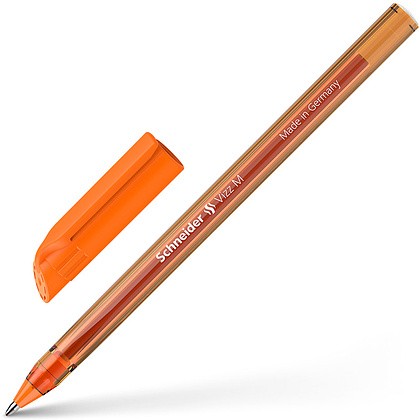 Ручка шариковая "Schneider Vizz M", оранжевый, стерж. оранжевый