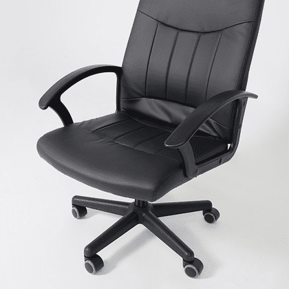 Компьютерное кресло "POLO", экокожа, пластик, черный - 9