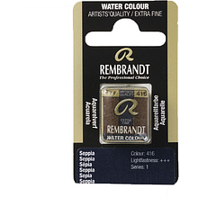 Краски акварельные "Rembrandt", 416 сепия, кювета