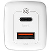 Сетевое зарядное устройство Baseus CCGAN2L-B02 GaN2 Lite Quick Charger Type-C+USB 65W White - 3