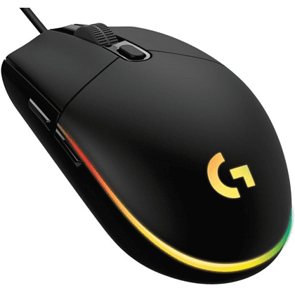 Мышь LOGITECH "G102 LIGHTSY (910-005808)", проводная, 8000 dpi, 6 кнопок, черная - 4