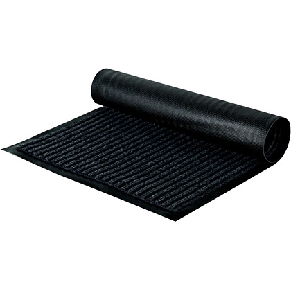 Коврик придверный "OfficeClean", 40х60 см, ребристый, черный