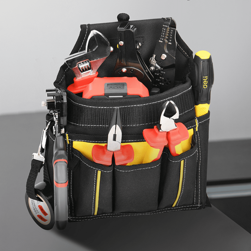 Сумка поясная Deli YS DLP08, для инструмента, 6 карманов - 3