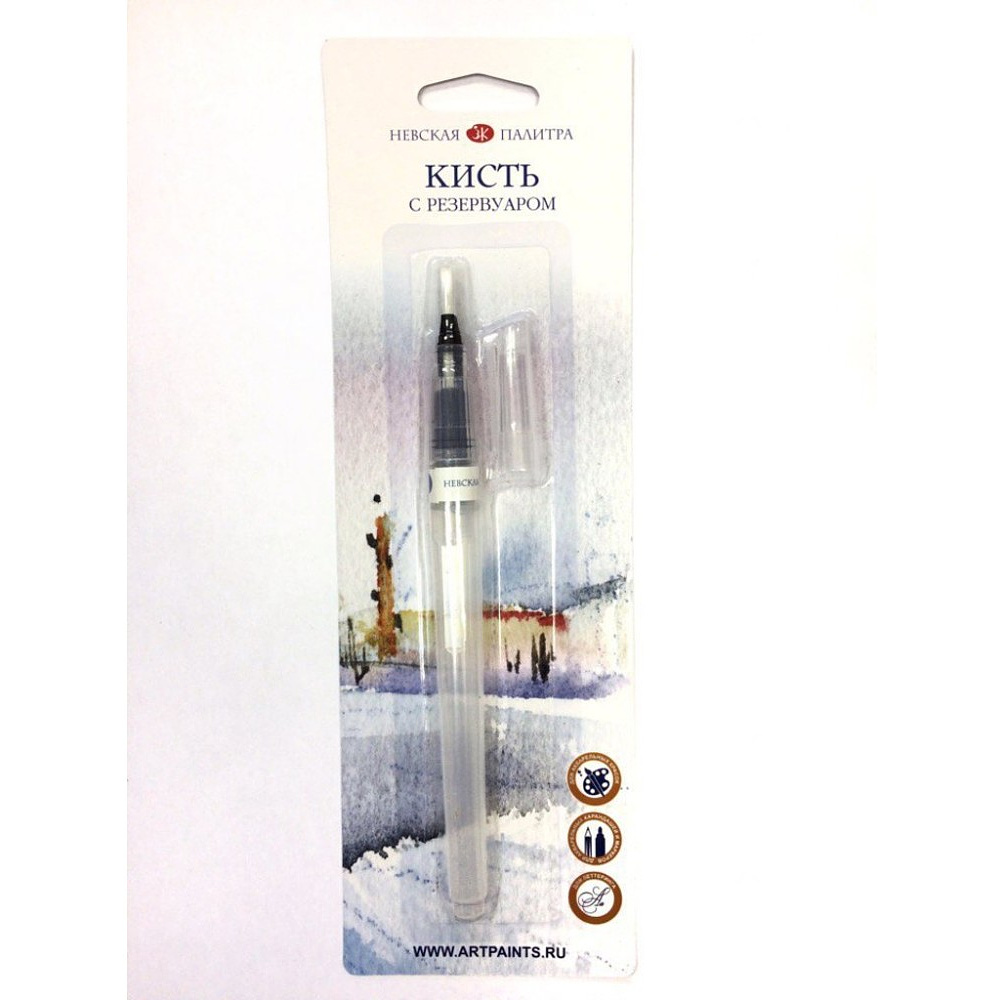 Кисть с резервуаром "Невская палитра", плоская, №1