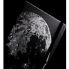 Блокнот "Cosmic moon", А5, 96 листов, линейка, на резинке, черный - 6