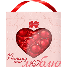 Конфеты в наборе "Потому что люблю"