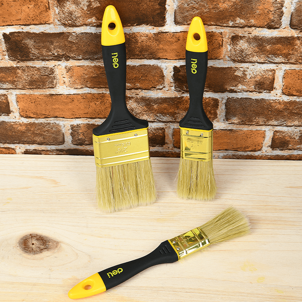 Кисть малярная Deli YS EDL509144, плоская, 2.5"- 63 мм, смешанная щетина - 3