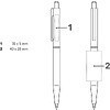 Ручка шариковая автоматическая "Point metal", 1.0 мм, темно-синий, стерж. синий - 3