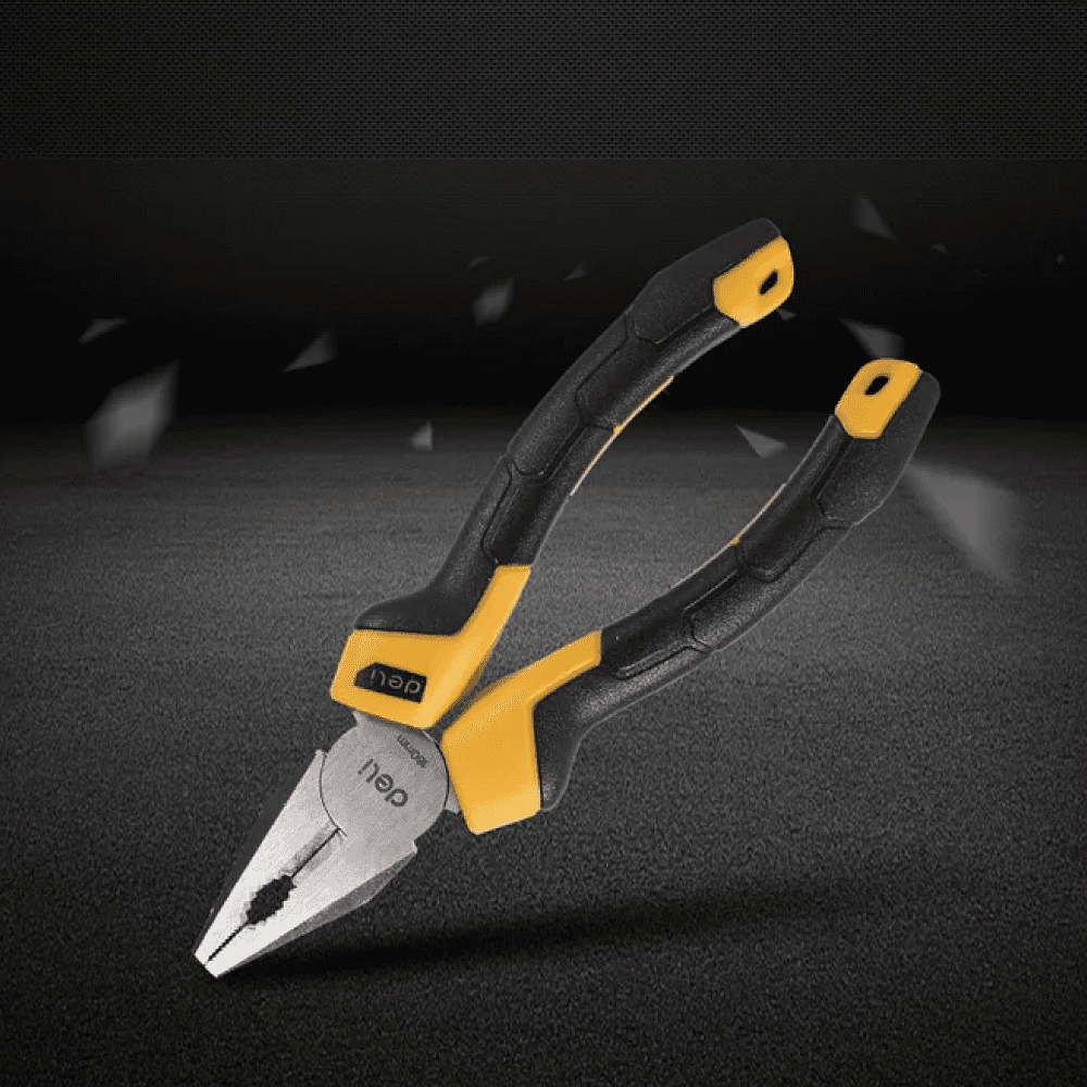 Плоскогубцы Deli YS EDL2006Z, 160 мм, 2-х компонентные рукоятки - 9