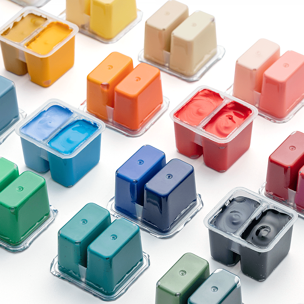 Гуашь "Himi", 48 цветов, 12 мл, футляр - 4