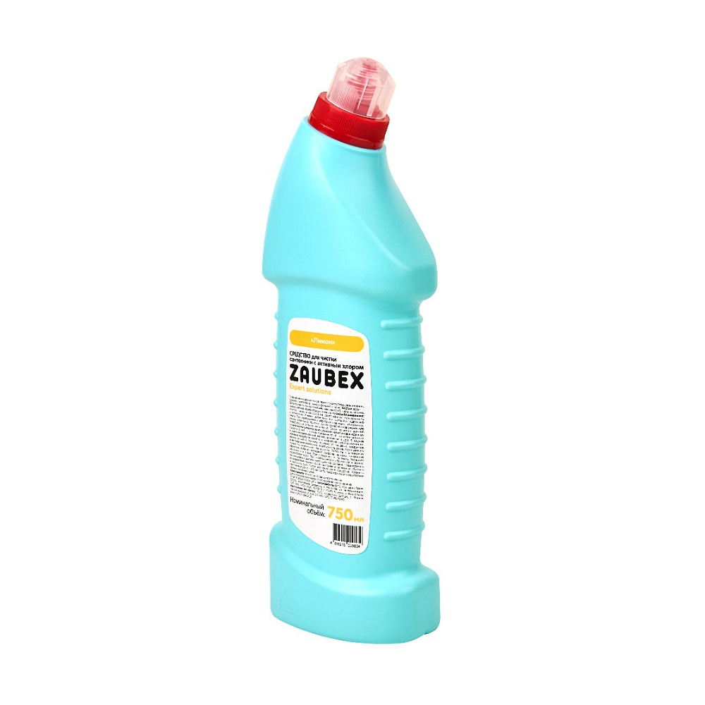 Средство чистящее для сантехники с активным хлором "Zaubex Лимон", 750 мл - 2