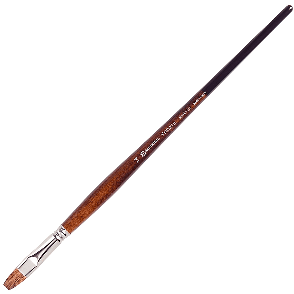 Кисть для рисования "Escoda Versatil Brush L/H 3042", синтетика, "кошачий язык", №14