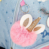  Рюкзак Enso "Dreams come true" с колесами и телескопической ручкой, L, голубой, розовый - 9