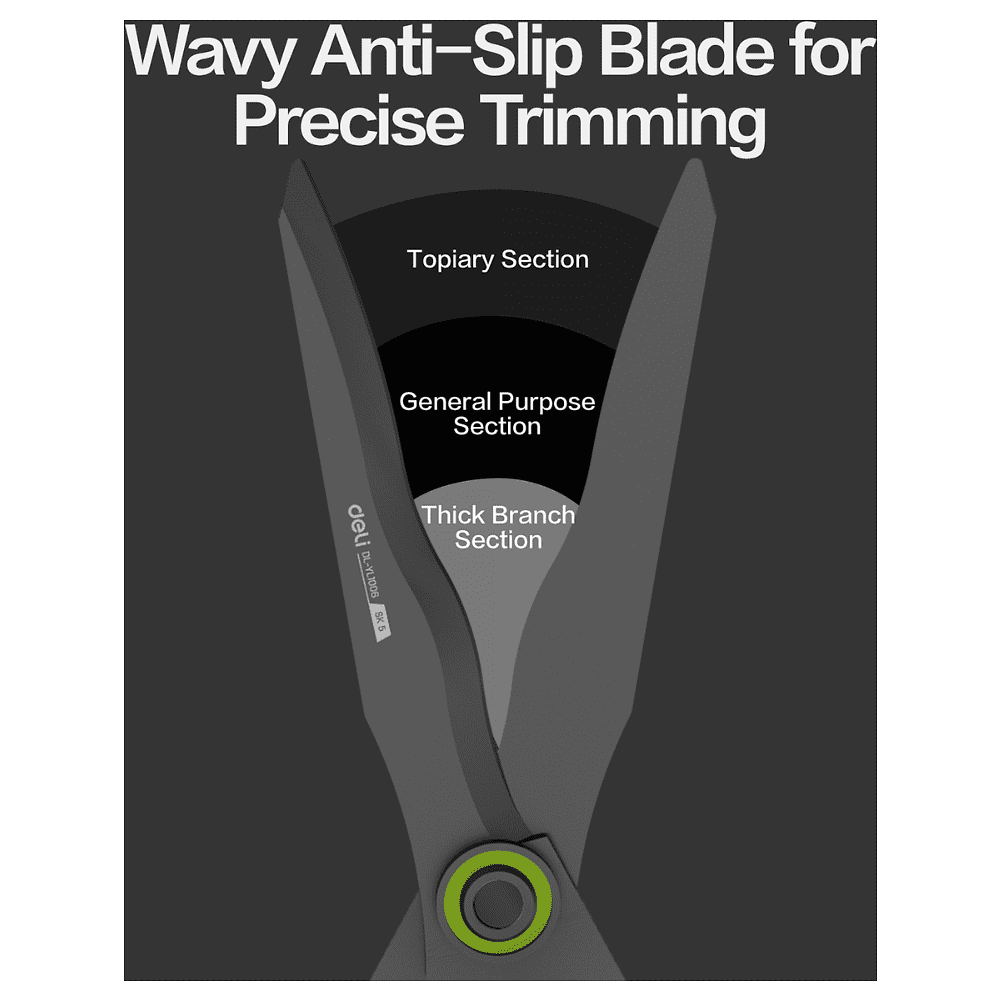 Сучкорез садовый Deli GS EDL-YL1006, 650 мм, черный, зеленый - 3