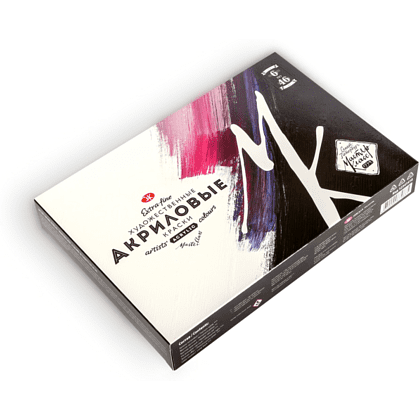 Краски акриловые Мастер Класс, 6 цветов, 46 мл. - 2