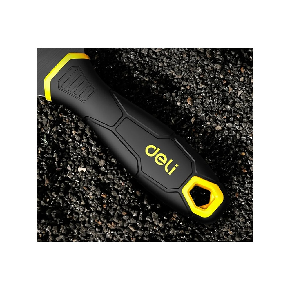 Шпатель нержавеющий Deli YS EDL-HD2-5, 63 мм, ручка 2K, черный, желтый - 5