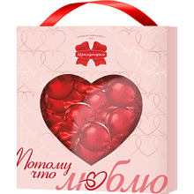 Конфеты в наборе "Потому что люблю", 325 гр.