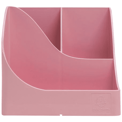 Подставка для ручек "Autentik", пластик, 5 делений, конфетно-розовый - 3