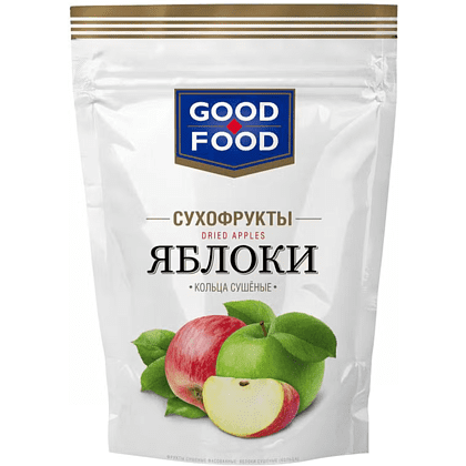 Сухофрукты "Good Food", 70 г, яблочные кольца