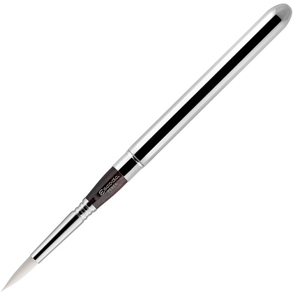 Кисть "Escoda Perla 1438", синтетика белая, круглая, складная, №12