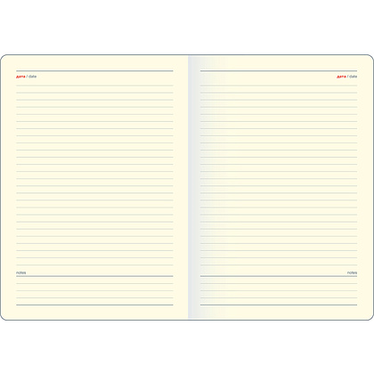 Ежедневник недатированный InFolio "Fabric", А5, 192 страницы, голубой, белый - 3