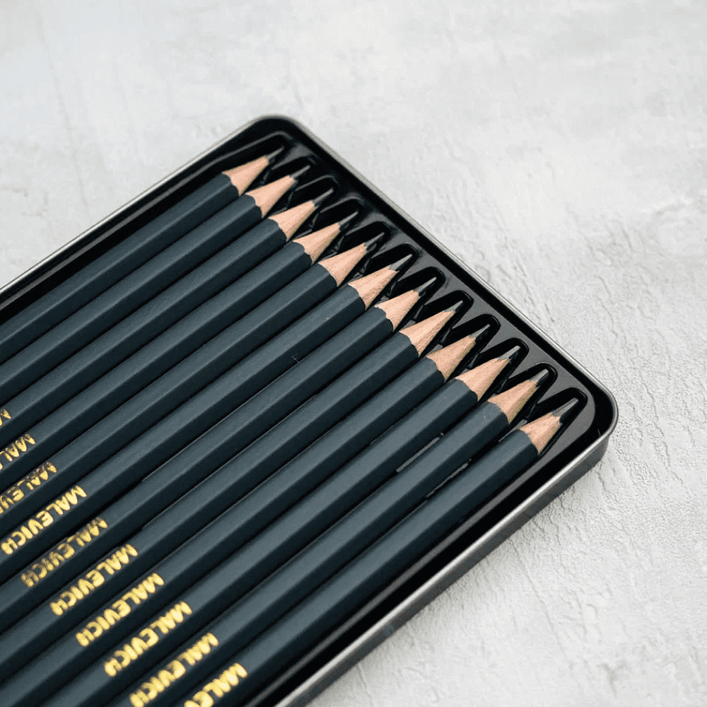 Карандаш чернографитный "Малевичъ", 12 шт, набор - 7