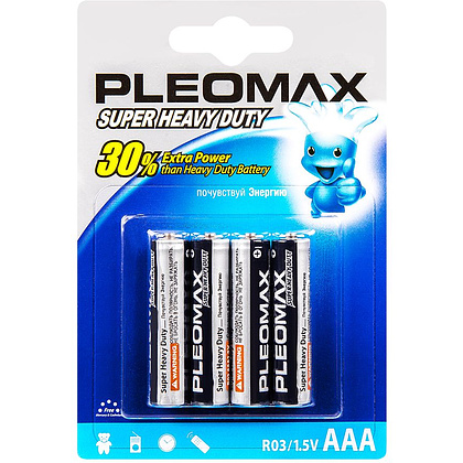 Батарейки солевые Samsung "Pleomax AAA/R03", 4 шт.