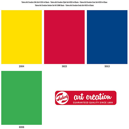 Набор красок декоративных для батика "Talens art creation", 4 цвета - 2
