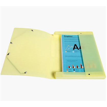 Папка на резинках "Chromaline Pastel", A4, 25 мм, пласт., ассорти - 19