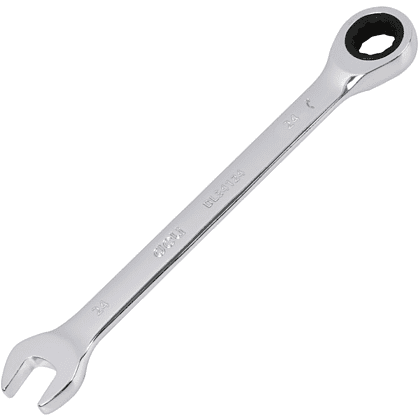 Ключ комбинированный Deli YS EDL34124, 24 мм, с трещоткой, 72 зуба